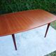 Table à manger scandinave en teck par Aalf Aarseth pour Gustav Bahus