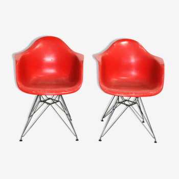Set de 2 fauteuils DAR par Charles & Eames Ray pour Vitra