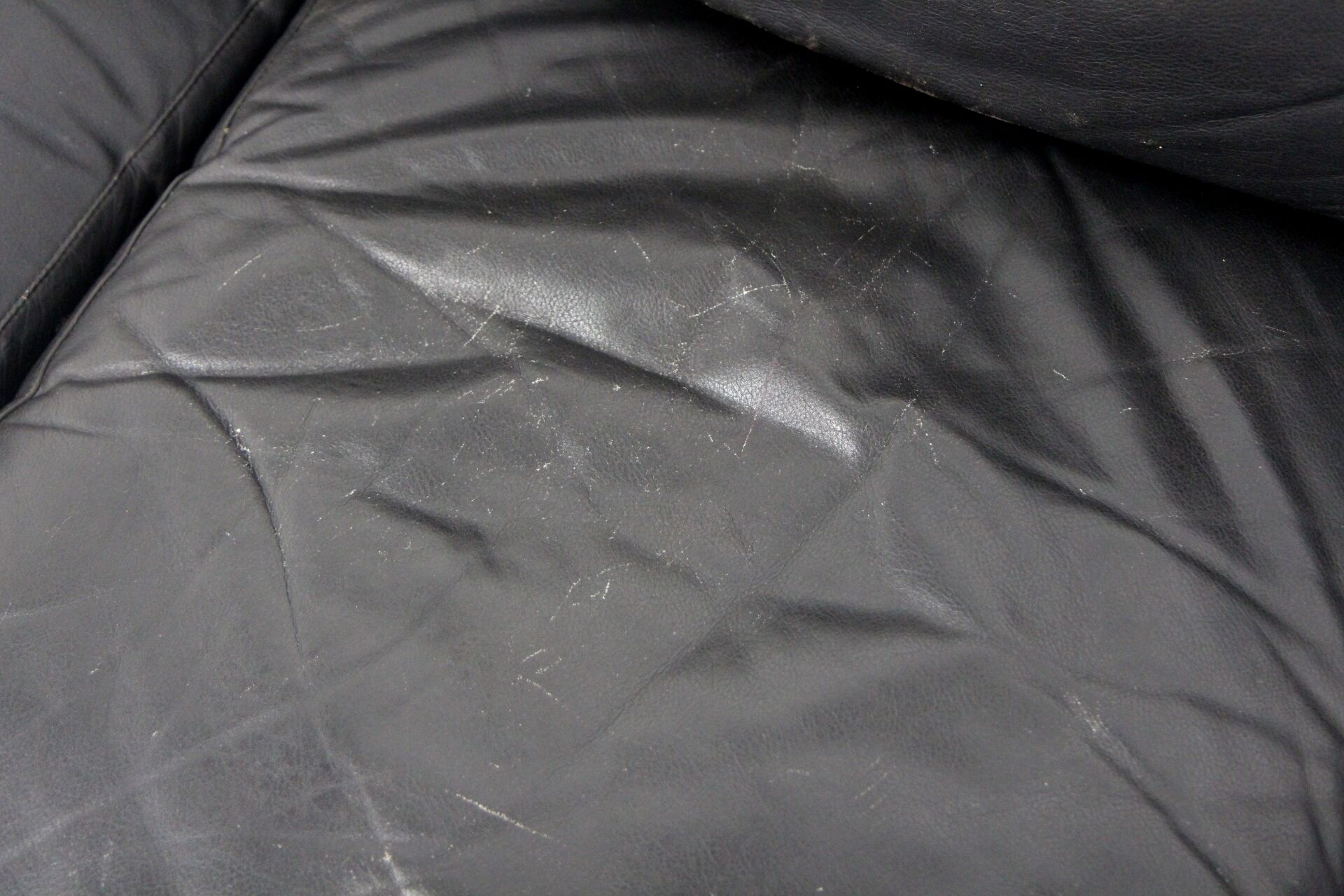 Scandinavian 3-seater leather sofa, Ulferts, Sweden, 1960