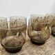 8 verres à eau champêtre