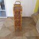 Bookcase, rattan shelf, 70s