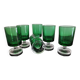 6 verres apéritif Luminarc Cavalier couleur vert bouteille