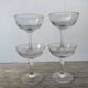 4 coupes à champagne en verre soufflé bullé 1900 
