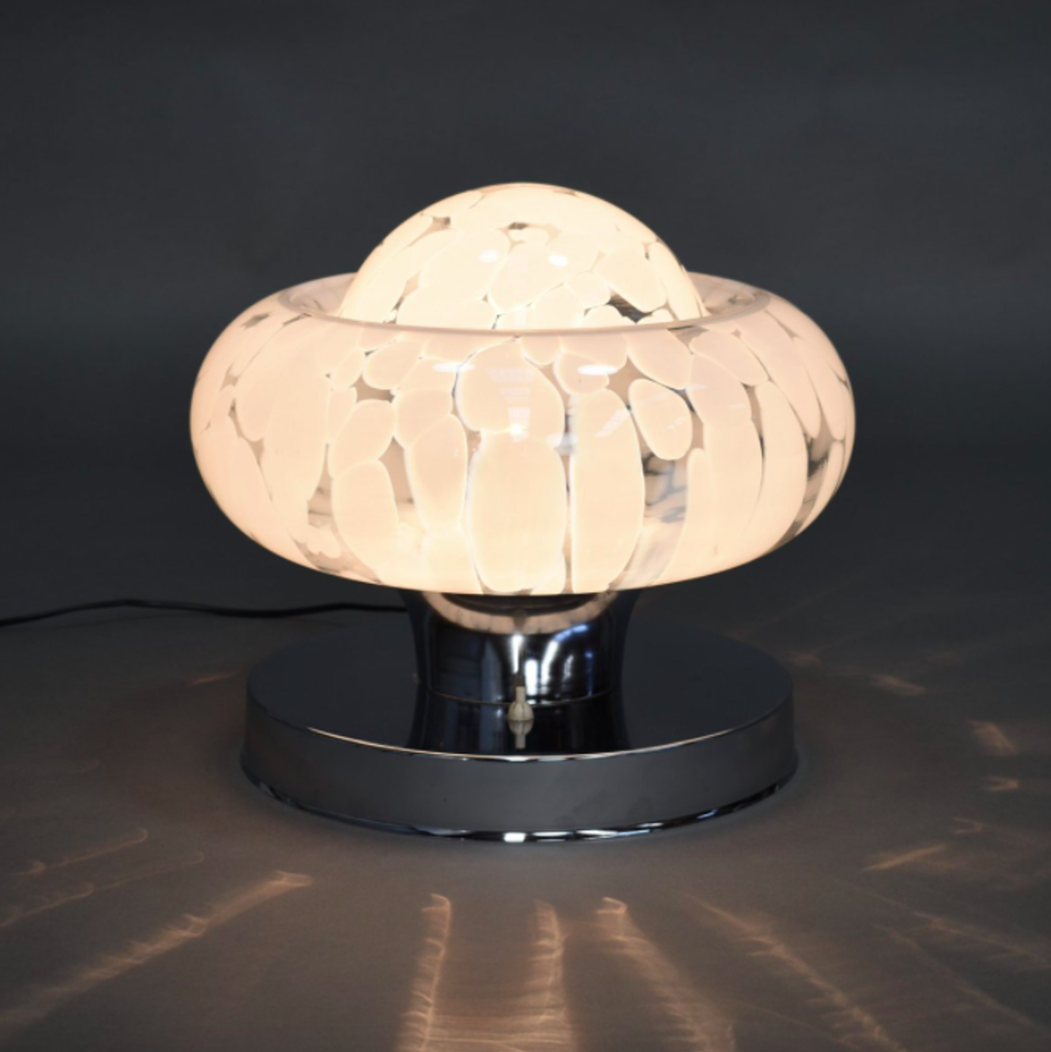Murano Italy glass desk lamp 1970