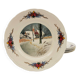 6 flat plates "Obernai" from the Sarreguemines pottery.