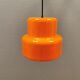 Mini poker hanging lamp in orange original colour  Jo Hammerborg