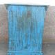 Meuble d'appoint en bois ancien bleu