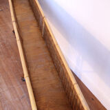 Double planter in wicker and rattan
