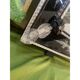 21st Century Venetian Black Floreal Hand-Carving Wall Mirror in Murano Glass