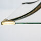 Esperia Pagoda chandelier brass and glass 1960s