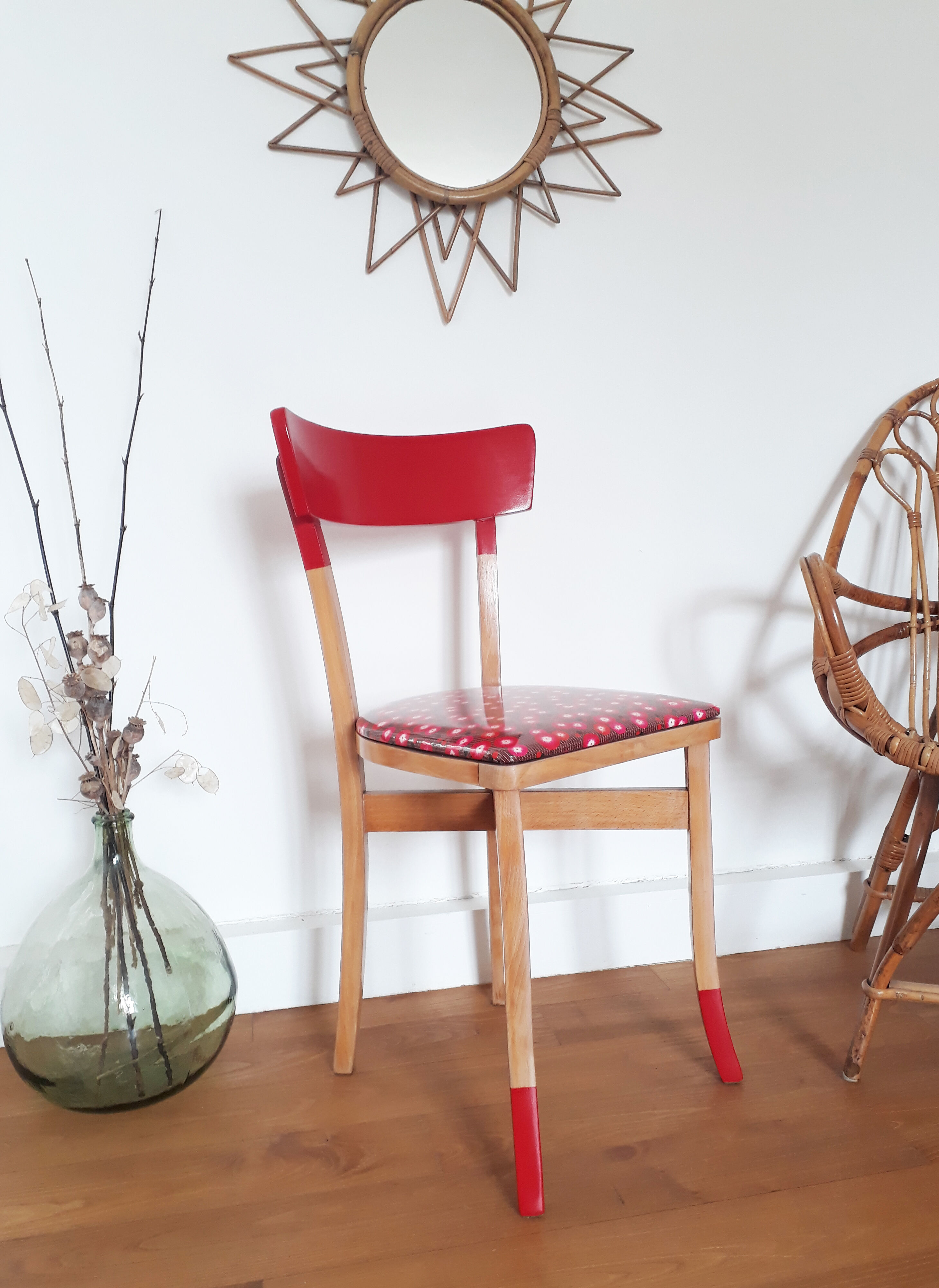 Chair bistro red vintage 30s