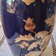Limoges vase in blue and gold
