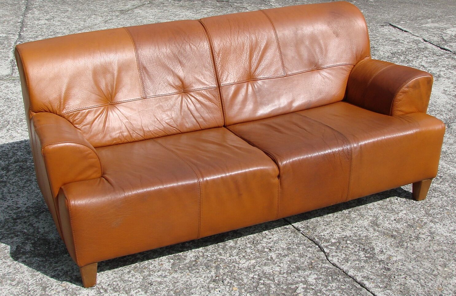 Leather sofa, 70