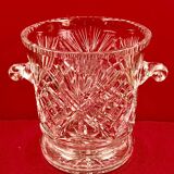 Ice Bucket, Champagne, Wine, 70s Vintage Cut Crystal 26 cm