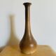 Vintage speckled brown stoneware soliflore vase – 1960s/70s