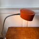 Orange workshop lamp with a clamp – 1970s
