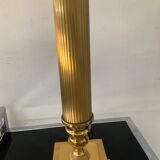 Pair of Empire style brass lamps