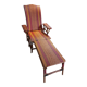 Lounge chair / rattan deckchair early twentieth century