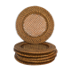 6 rattan and canning plate bottoms