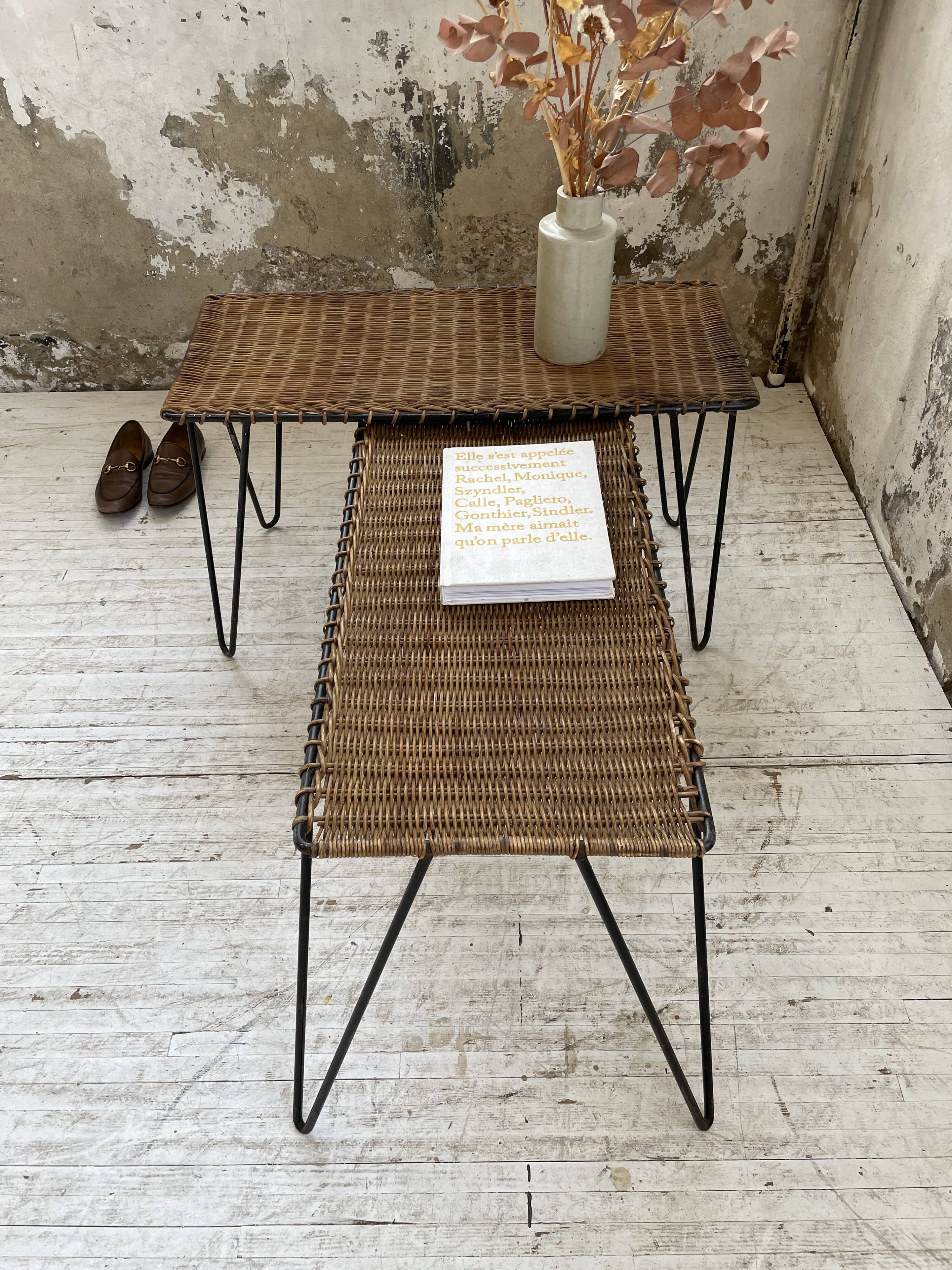 Duo of wicker tables RaouDuo of wicker tables Raoul Guysl Guys