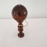 Old wooden Bilboquet - wood color Height 16 Cm