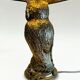 Vintage owl lamp in gold metal – Deknudt – Hollywood Regency style