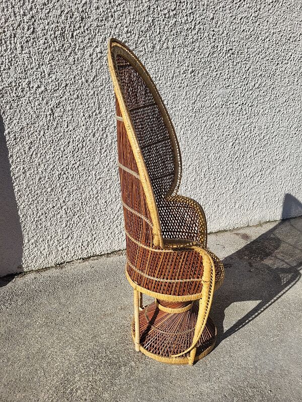 Fauteuil emmanuelle en rotin