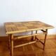 Bamboo coffee table in Audoux Minet vintage style from the 1960s.
