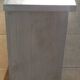 Two-door wall unit with niche in solid wood in grey limed finish