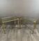 Pair of 20th Century Metal and Glass Side Tables