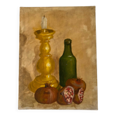 Oil on canvas "still life" 1973