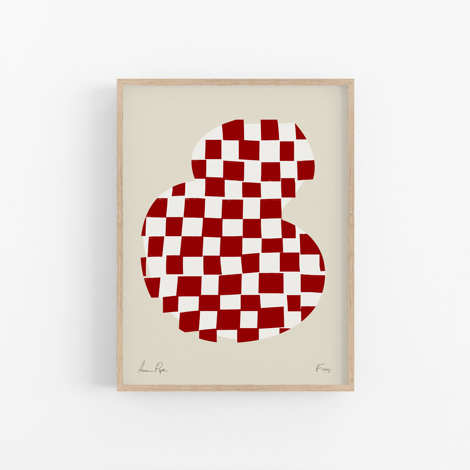 Framed abstract giclee art print 50x70cm