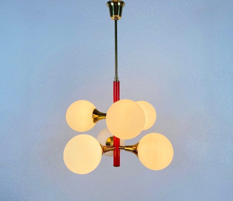 Red suspension by Kaiser, Germany, 60s