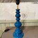 Paire de lampes vintage bleu canard