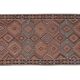 Vintage Turkish hallway rug 132x360 cm