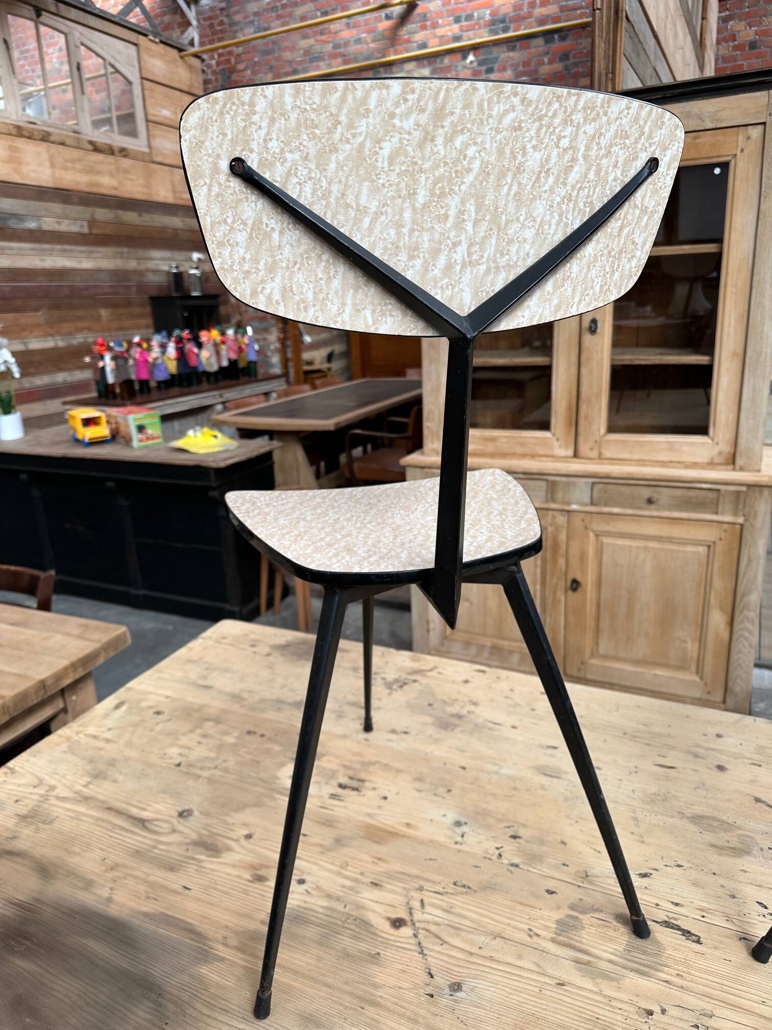 Pair of 60s tripod chairs
