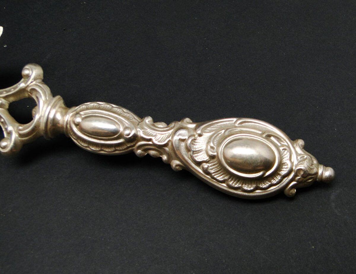 Polish brass fish figurative spoon by SW Warsaw, 1900s