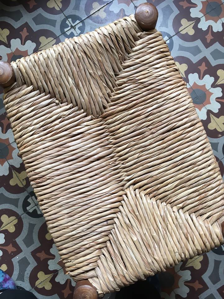 Sitting l bedded Bohemian bench.