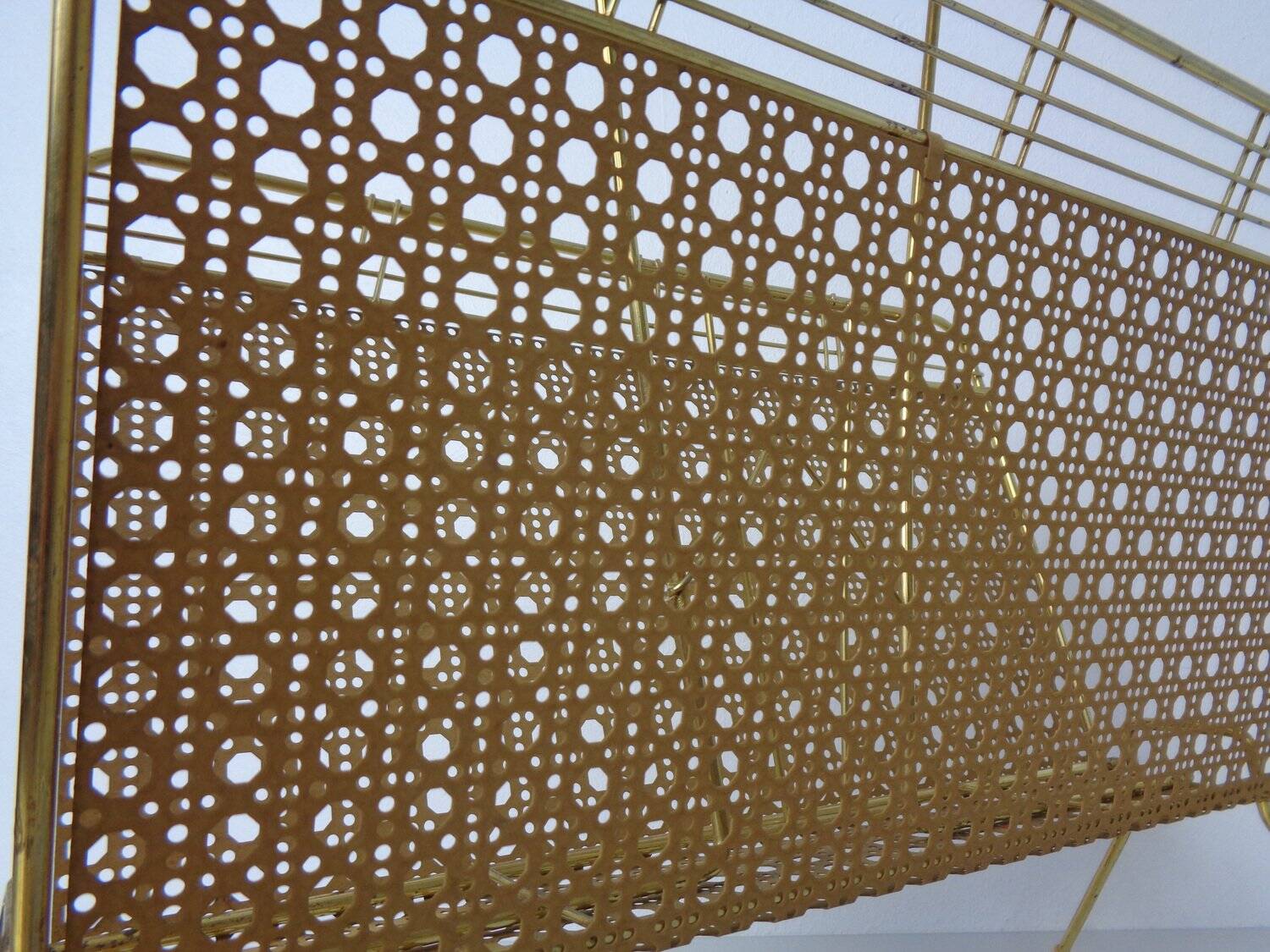 French metal magazine rack, 1960s