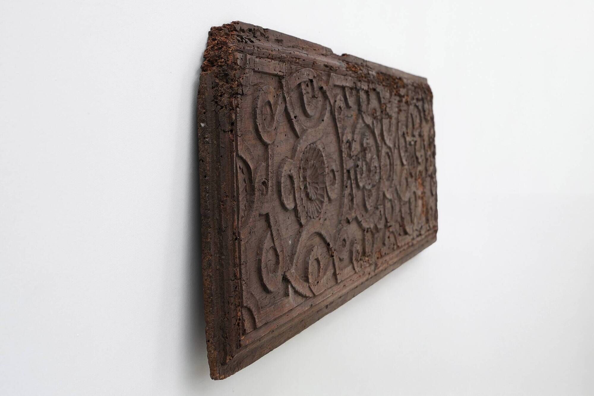 16th Century Gothic Wood Panel from France with Geometric Ornament