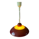 Suspension rouge scandinave de style futuriste par Knud Christensen