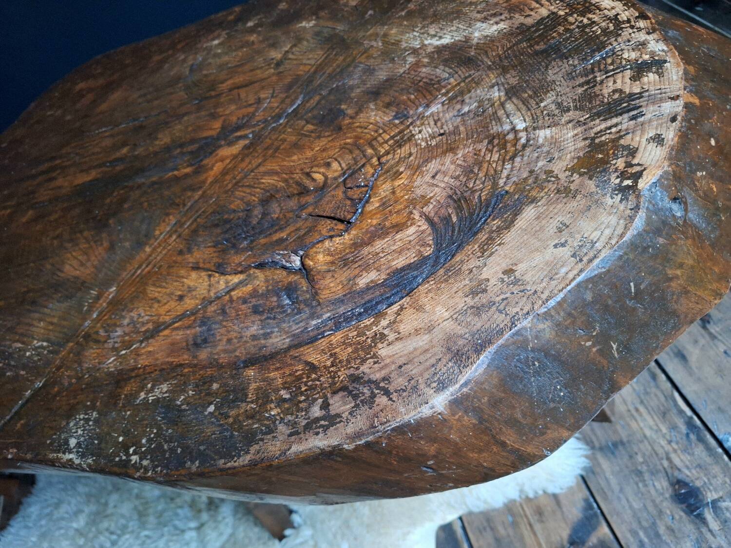 Brutalist tripod coffee tables, vintage furniture