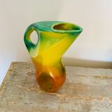 Vintage multi-colored pitcher