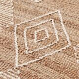 Berber-style rug in natural jute 120 x 170 cm