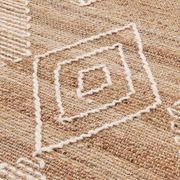 Tapis style berbère en jute naturel 120 x 170 cm