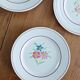 Set of 6 Ceranord dessert plates, Bettina model