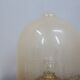 Pair of La Murrina 1970s dome lamps pulegoso glass & gilded brass