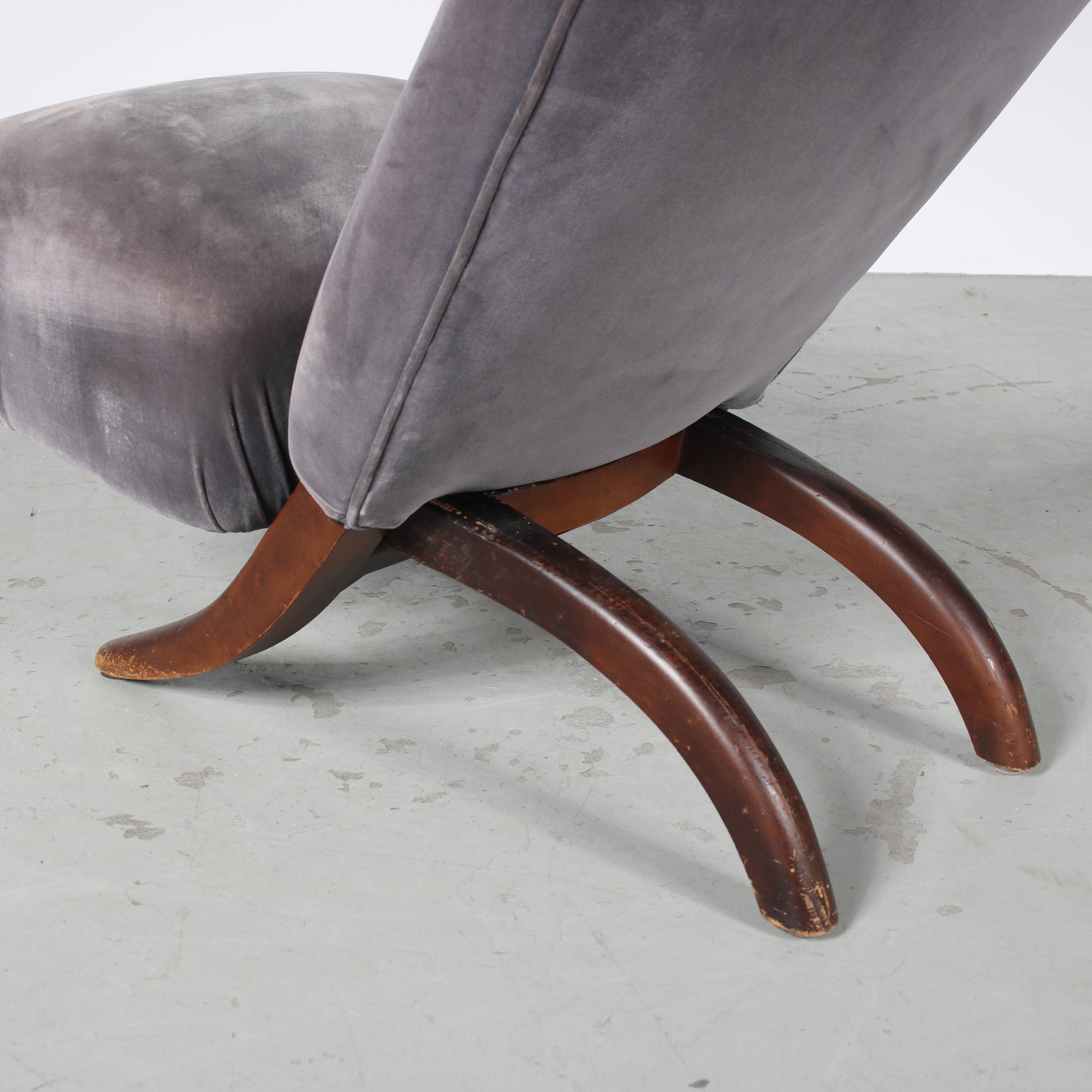 1950s “Congo” Chair by Theo Ruth for Artifort, Netherlands