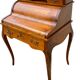 Secrétaire bureau à cylindre de style Louis XV, 6 tiroirs