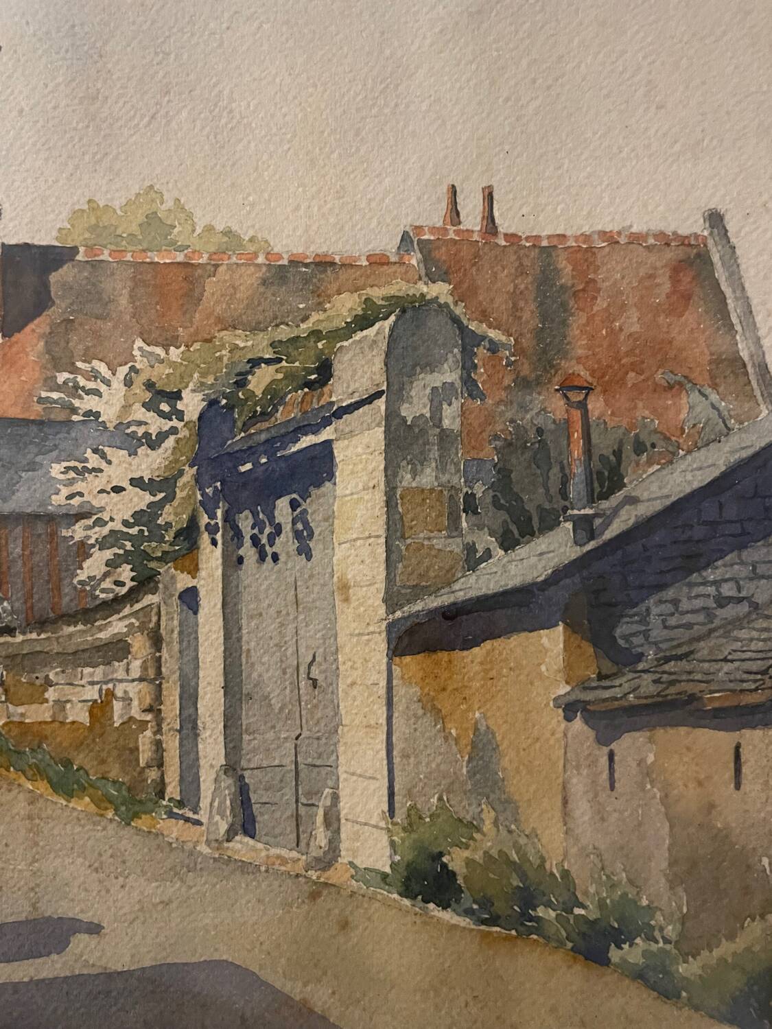 View of a village from the early 20th century by Ebar